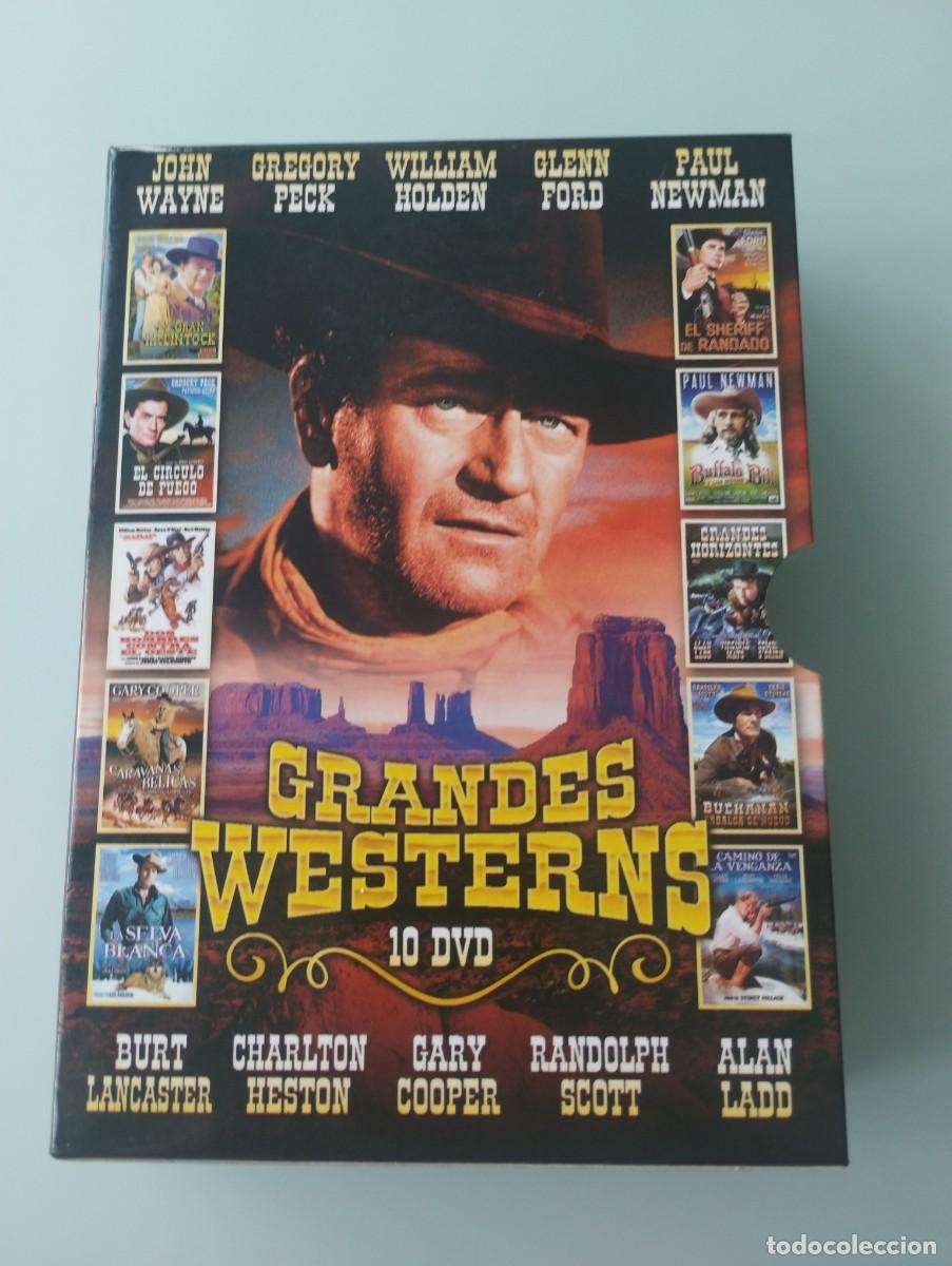 Cine: Grandes Westerns 10 DVD con John Wayne, Gregory Pack, William Holden,Glenn Ford y Paul Newnan
