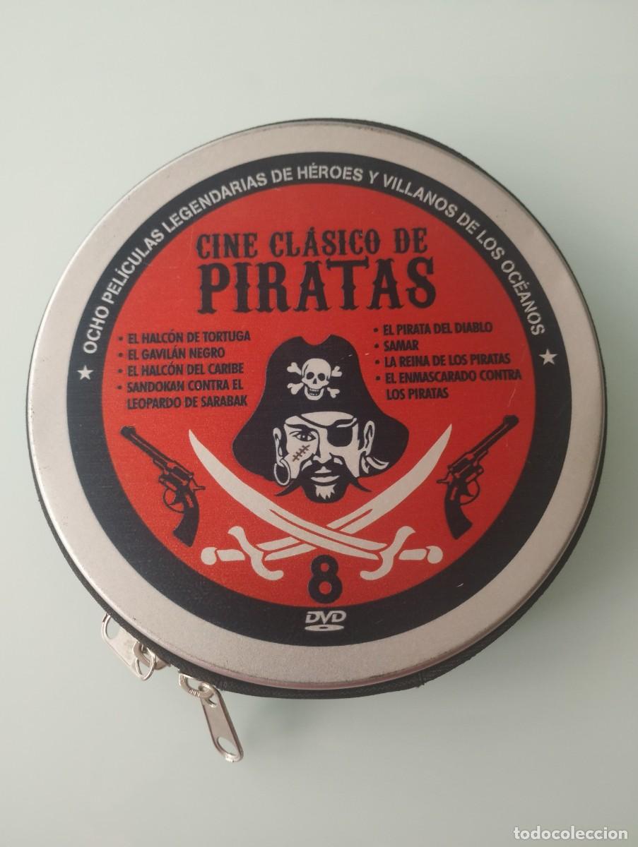Cinema: 8 DVD cine cl&aacute;sico de piratas en estuche metalico