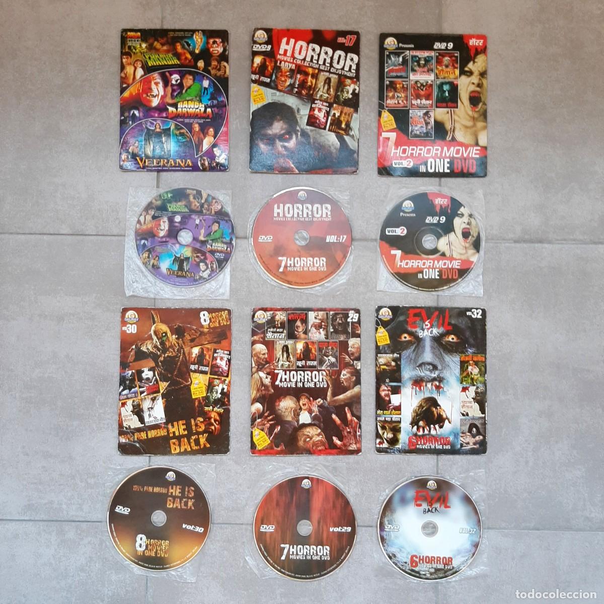 Cine: Lote pel&iacute;culas cine gore terror rarezas de La India en seis discos DVD