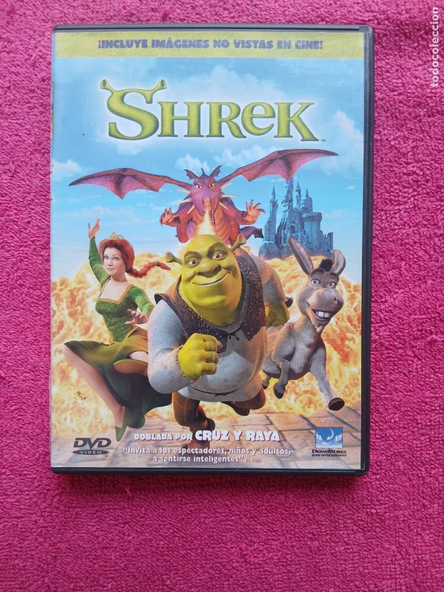 Cine: Shrek 2001 DreamWorks home entertaiment Andrew Adamson Vicky Jenson DVD