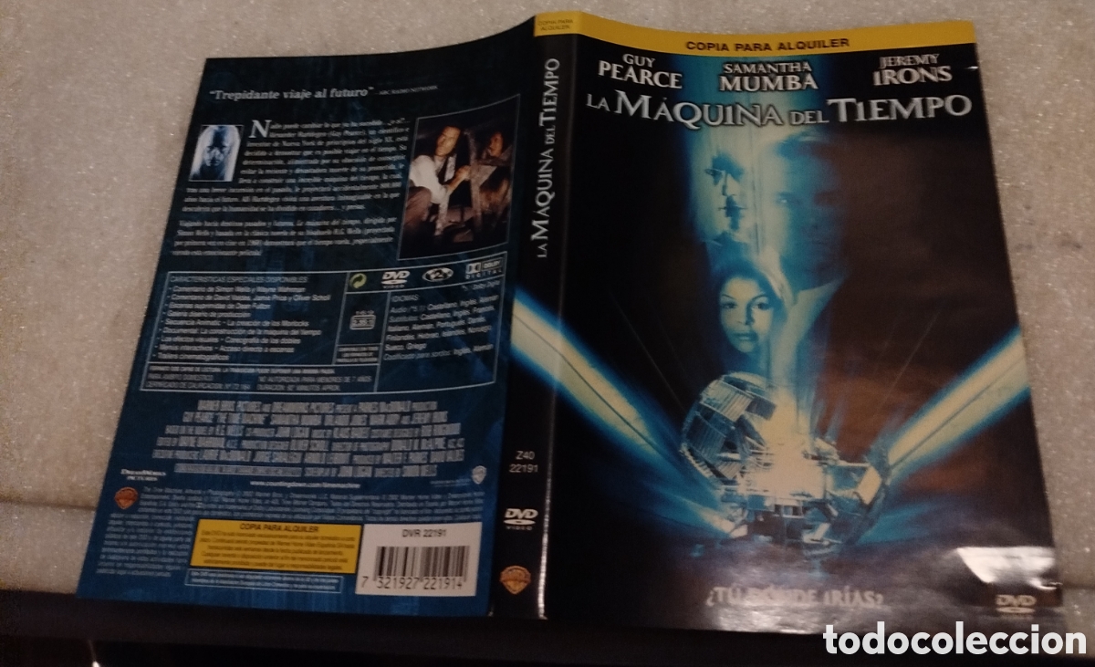 Cine: La m&aacute;quina del tiempo. SOLO CAR&Aacute;TULA