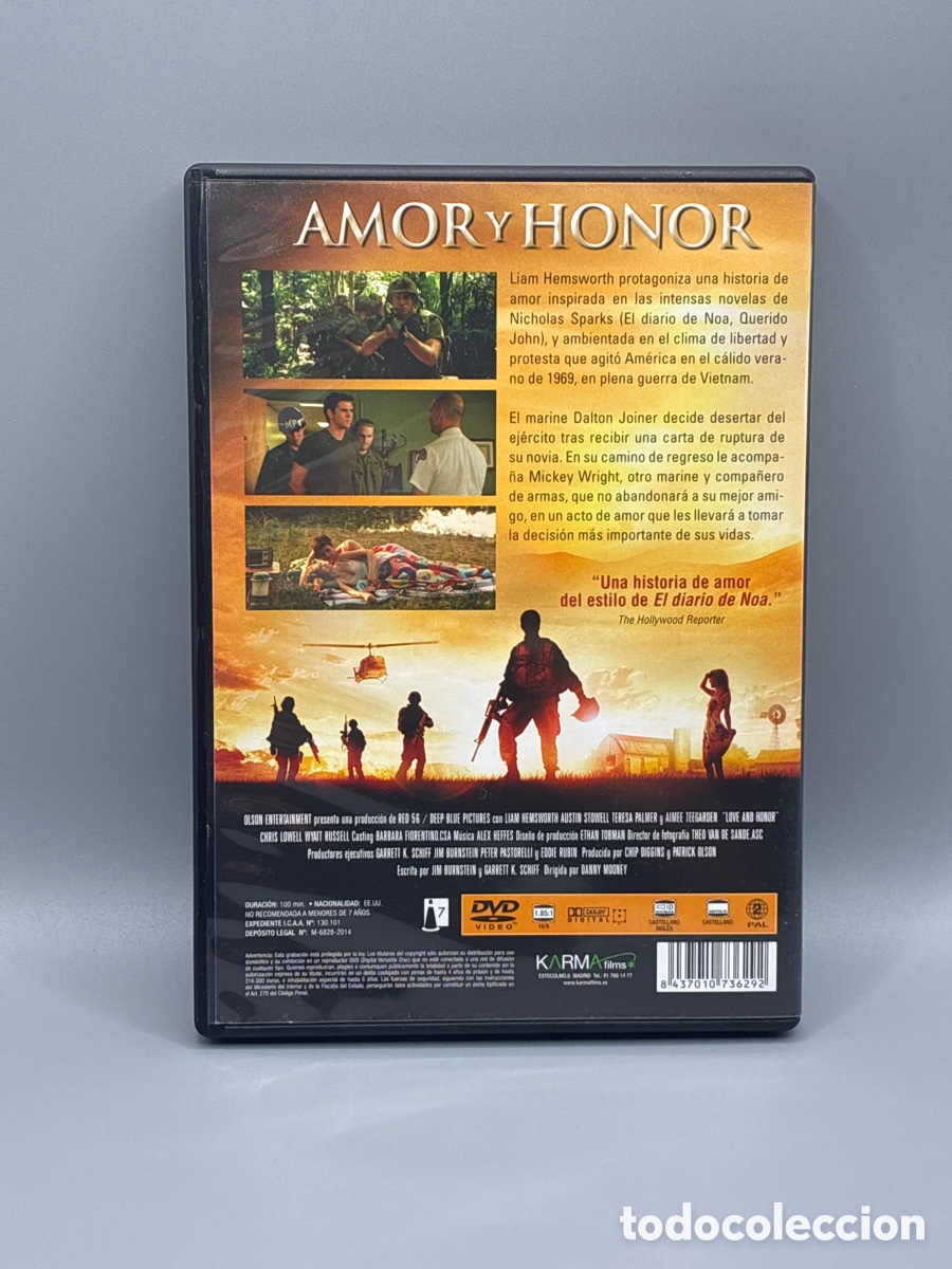 Cine: Amor y honor Edici&oacute;n DVD - Foto 2
