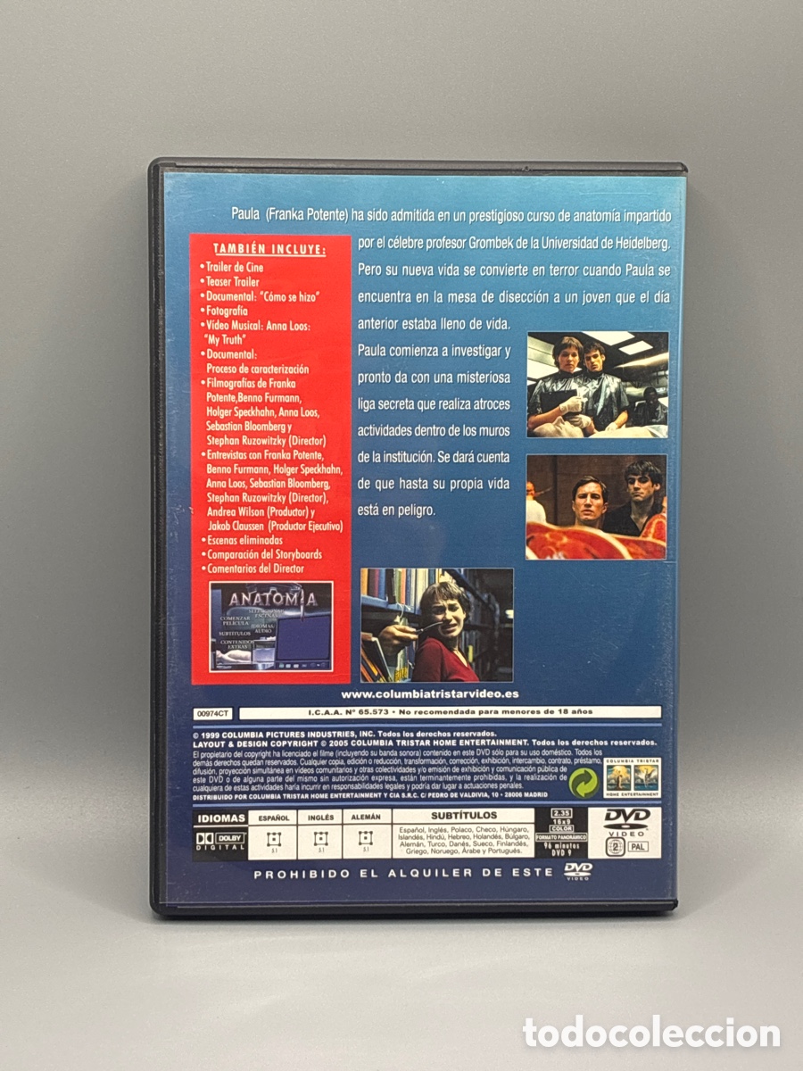 Cine: Anatom&iacute;a Edici&oacute;n DVD - Foto 2
