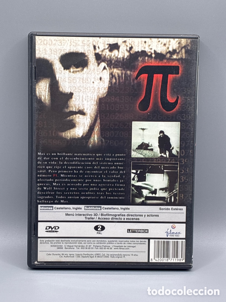 Cine: Pi, fe en el caos DVD - Foto 2