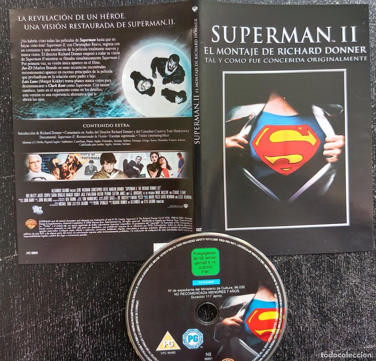 Cine: DVD Superman II - Montaje R. Donner-Cut (descatalogado con C.Reeve,G.Hackman,M.Brando)