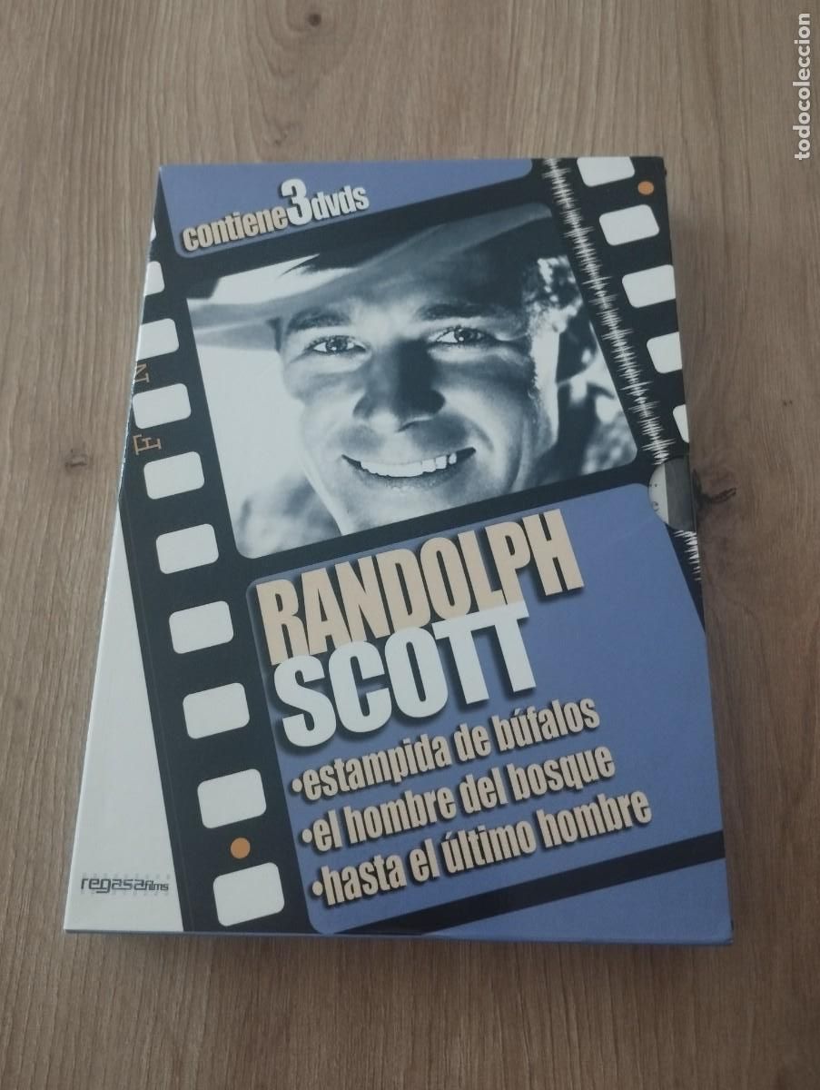 Cine: 3 DVD de Randolph Scott,El hombre del bosque, La estampida de b&uacute;falos y Hasta el &uacute;ltimo hombre
