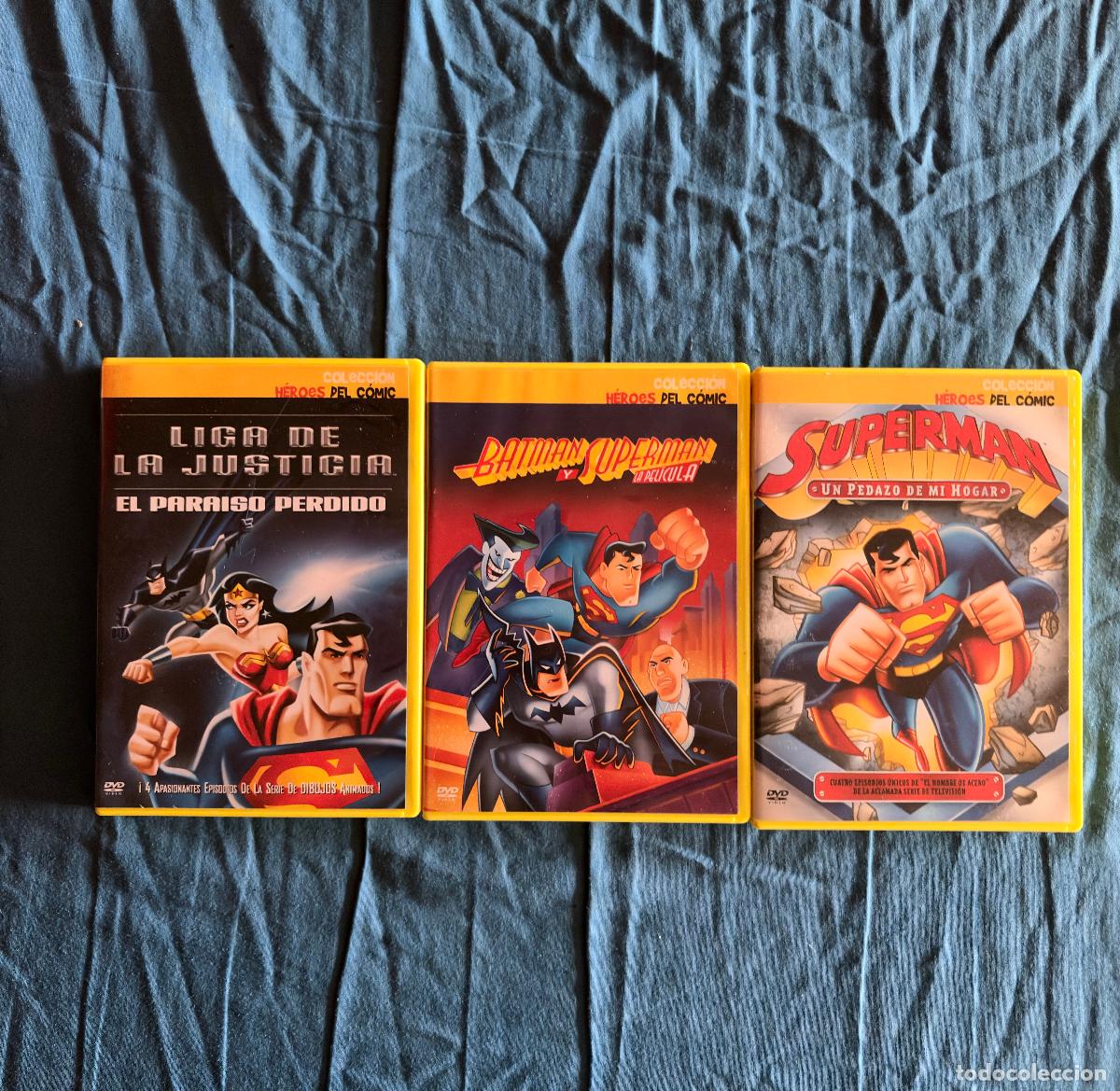Cine: Pack 3 pel&iacute;culas DVD H&eacute;roes DC c&oacute;mics
