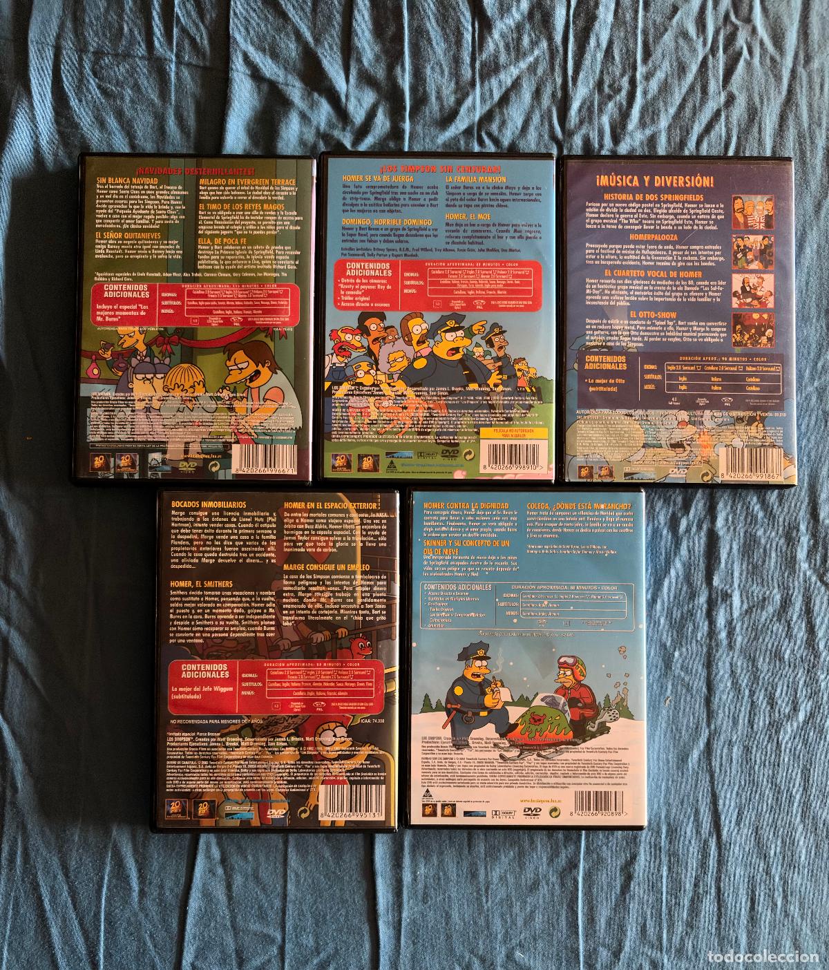 Cine: Pack 5 DVDs Los Simpson (Espa&ntilde;ol) - Foto 2