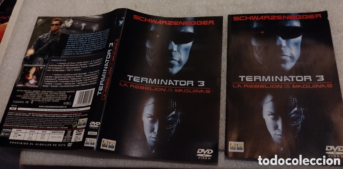 Cine: Terminator 3. SOLO CAR&Aacute;TULA Y FOLLETO