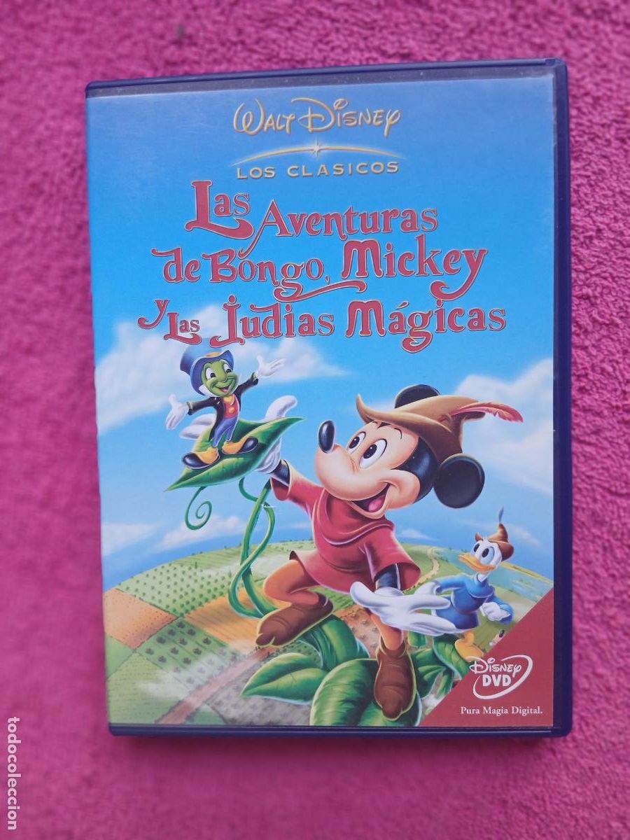 Cine: Las Aventuras de Bongo Mickey y las Jud&iacute;as M&aacute;gicas 1947 walt disney los cl&aacute;sicos disney dvd