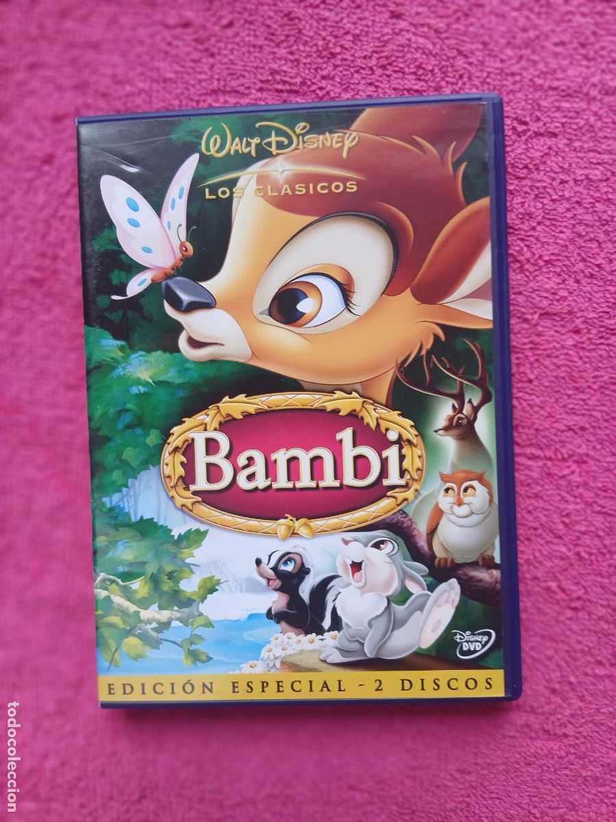 Cine: bambi 1942 edici&oacute;n especial walt disney los cl&aacute;sicos David Hand 2 discos estuche especial