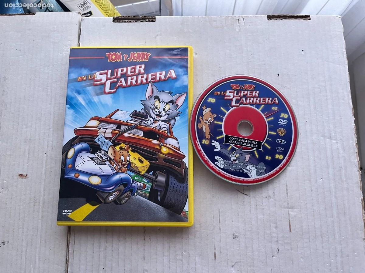 Cine: TOM Y JERRY EN LA SUPERCARRERA SUPER CARRERA - PELICULA DVD KREATEN