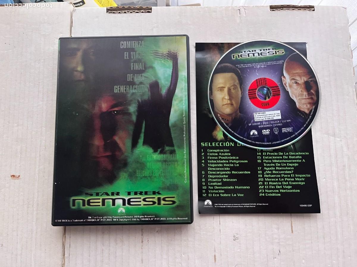 Cine: STARTREK NEMESIS STAR TREK HOLOGRAFICA - PELICULA DVD KREATEN