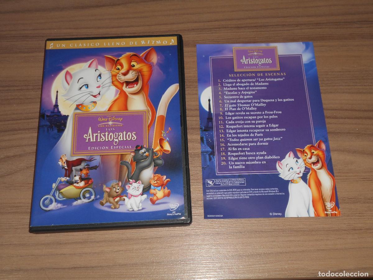 Cine: LOS ARISTOGATOS Edicion Especial DVD Disney COMO NUEVA