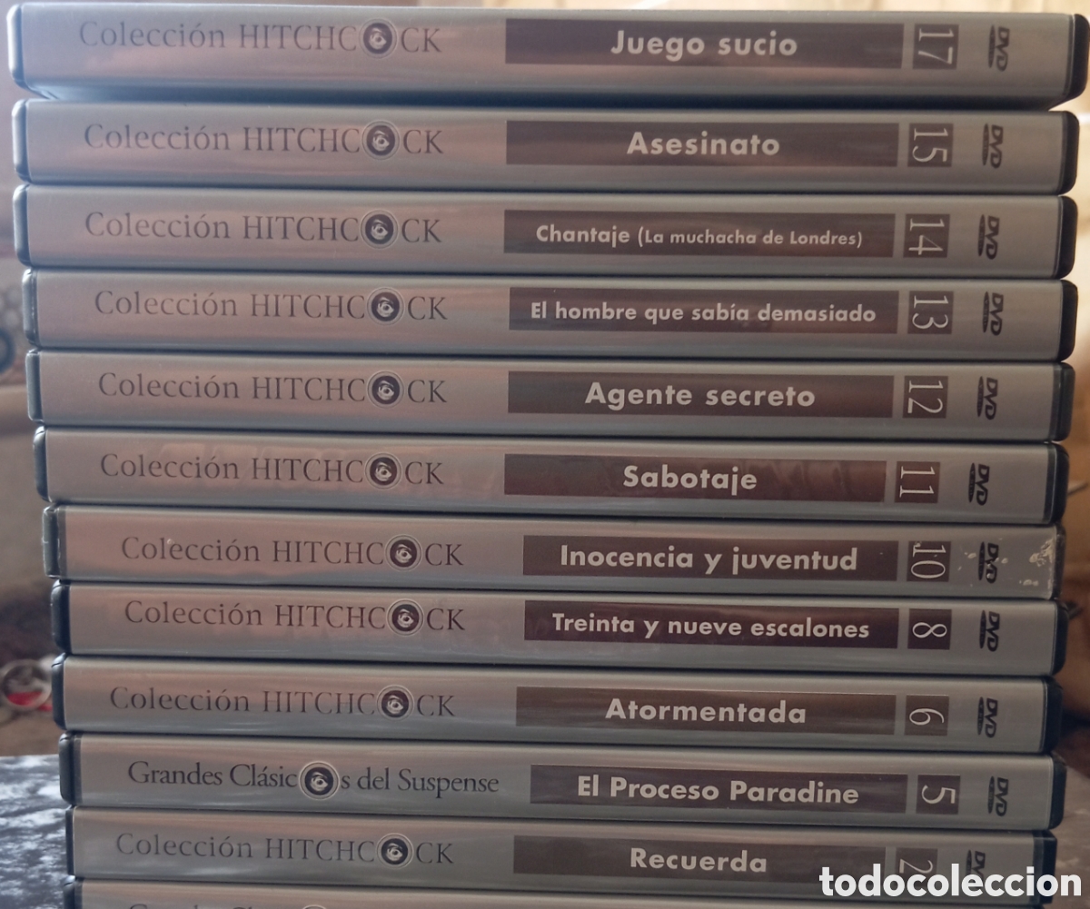 Cinema: LOTE DVD COLECCION ALFRED HITCHCOCK