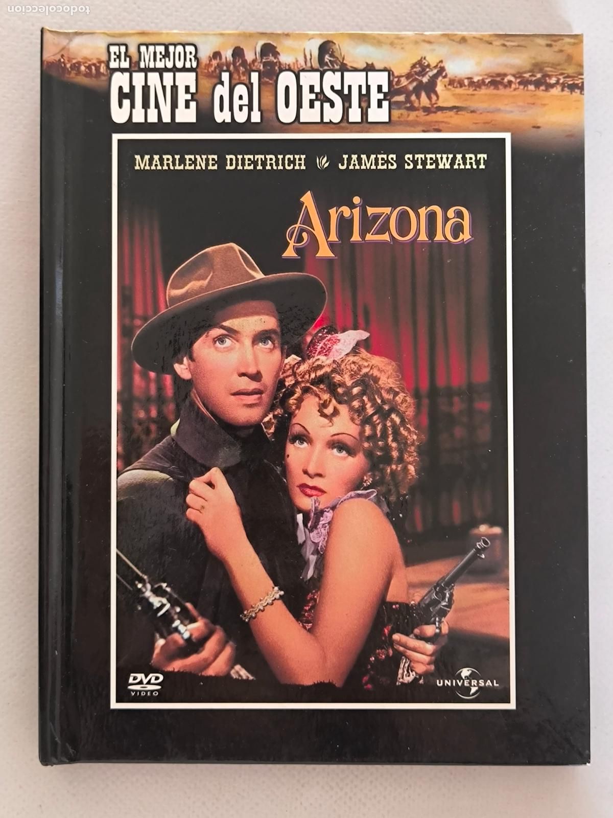 Cine: DVD + LIBRO ARIZONA - MARLENE DIETRICH, JAMES STEWART - LEER DESCRIPCION (5X)