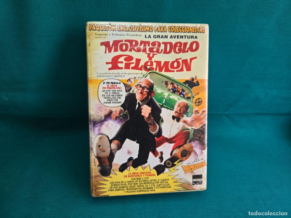 Cine: LA GRAN AVENTURA DE MORTADELO Y FILEMON , CONTIENE 2 DVD , PRECINTADO.