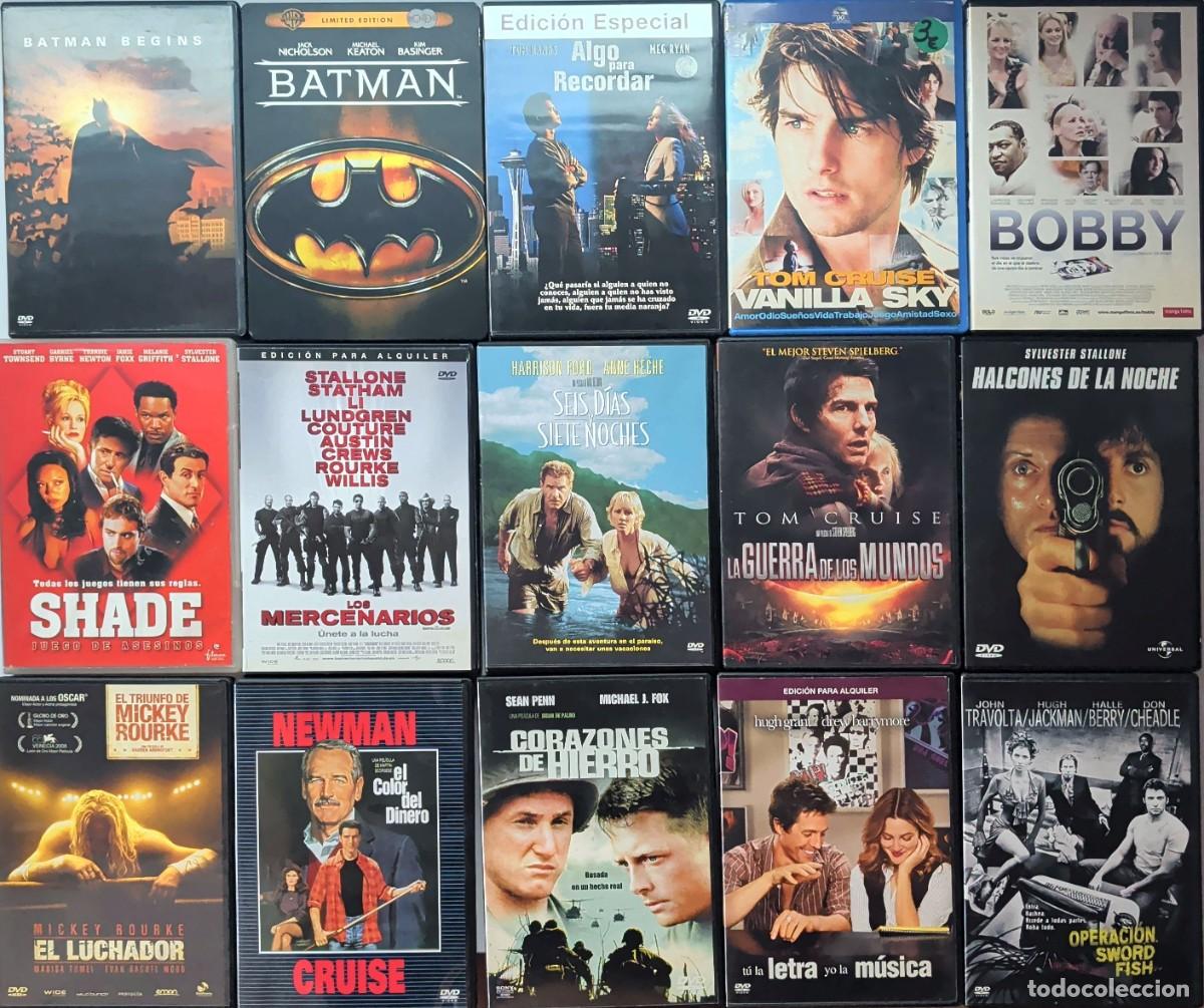 Cine: 58 pel&iacute;culas DVD &middot; Misi&oacute;n Imposible, Batman y Blade