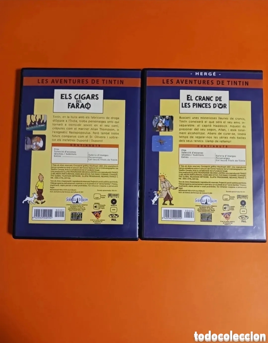 Cine: 2 DVD, Tintin. En Catal&aacute;n - Foto 4