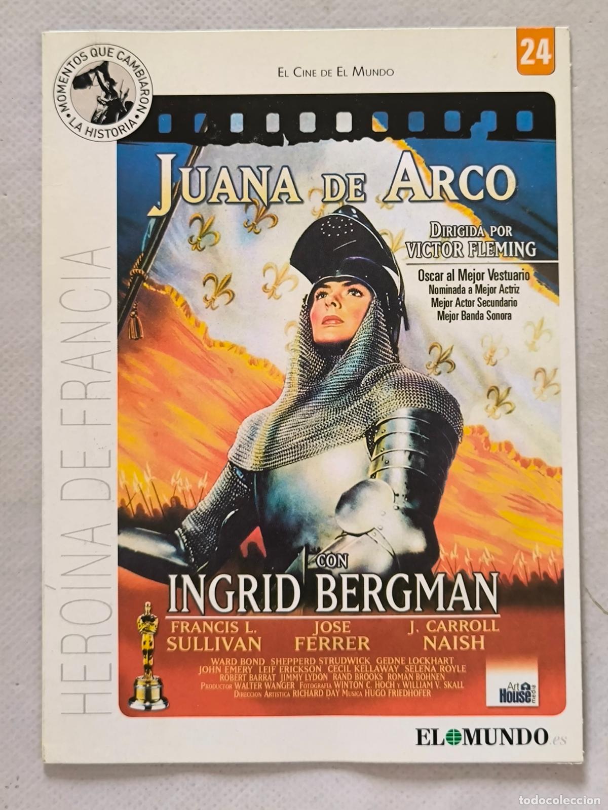 Cine: DVD JUANA DE ARCO - INGRID BERGMAN - FUNDA FINA CARTON (018C)