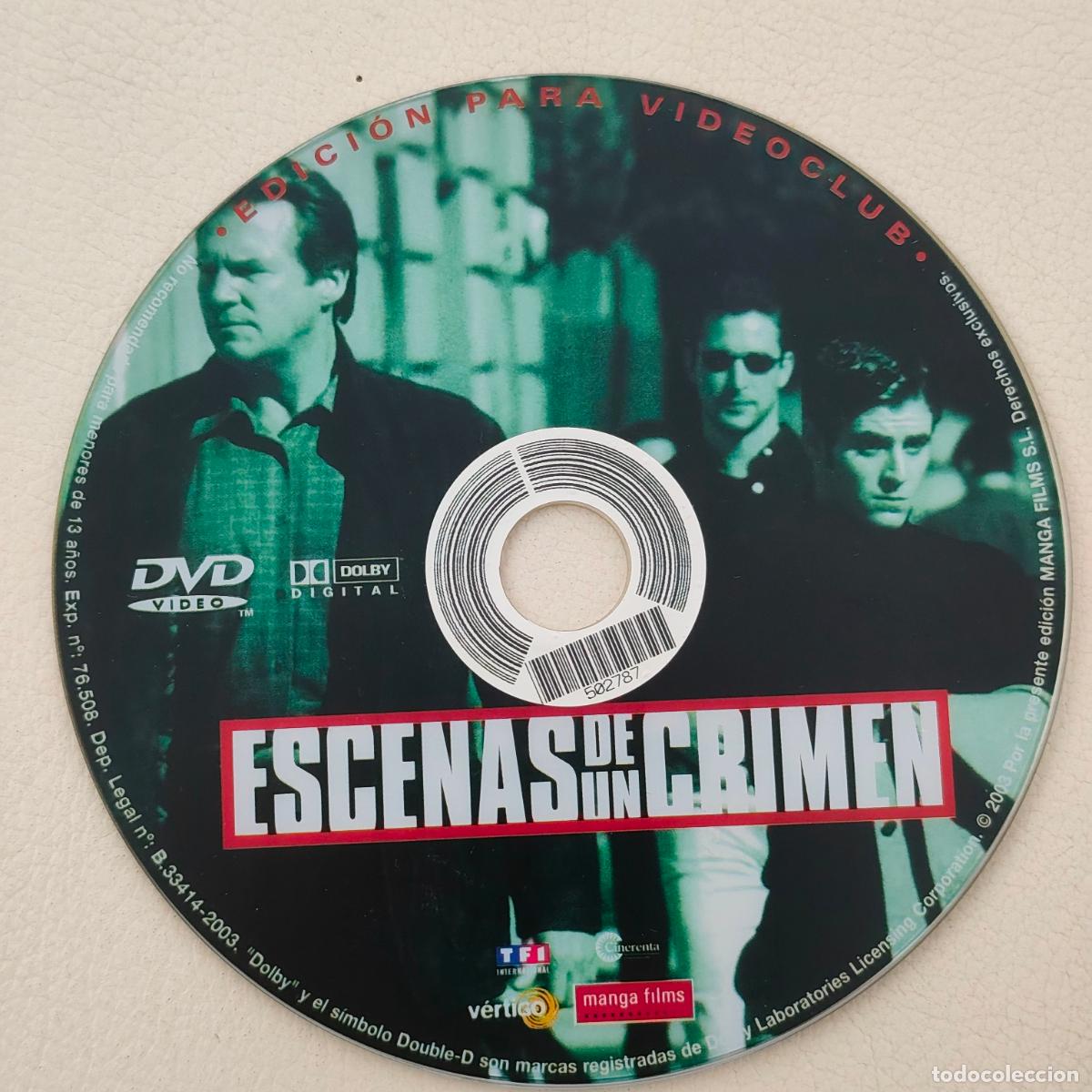 Cine: S296 escenas de un crimen . Solo disco dvd