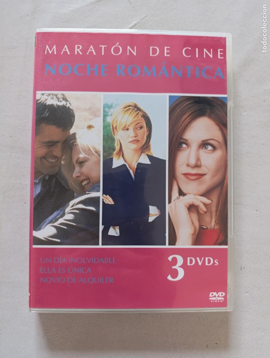 Cin&eacute;ma: DVD MARATON CINE NOCHE ROMANTICA: UN DIA INOLVIDABLE, ELLA ES UNICA, NOVIO DE ALQUILER (6Bw)
