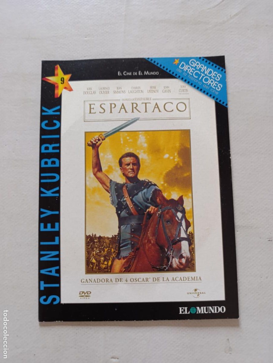 Kino: DVD ESPARTACO - KIRK DOUGLAS - FUNDA FINA CARTON (018C)