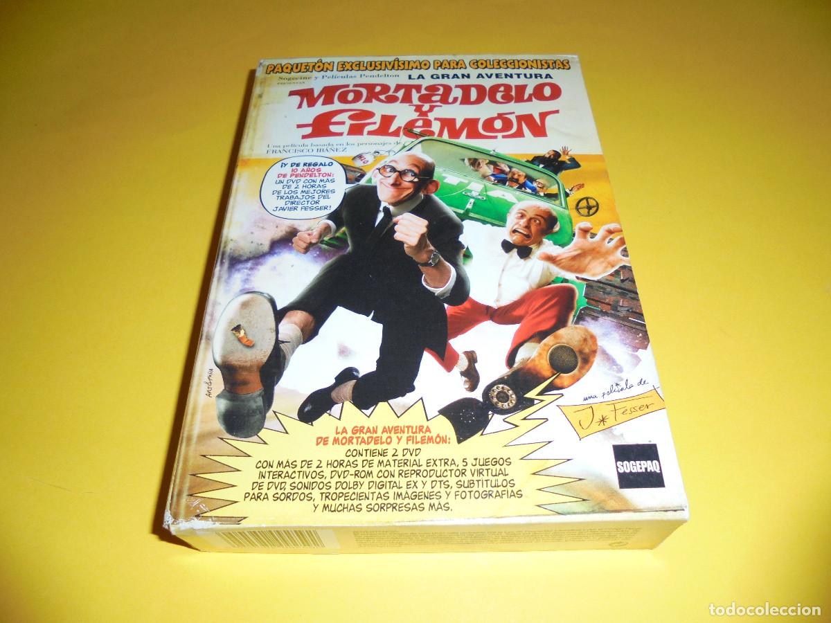 Cine: LA GRAN AVENTURA DE MORTADELO Y FILEMON ( PAQUETON EXCLUSIVISIMO PARA COLECCIONISTAS ) - DVD