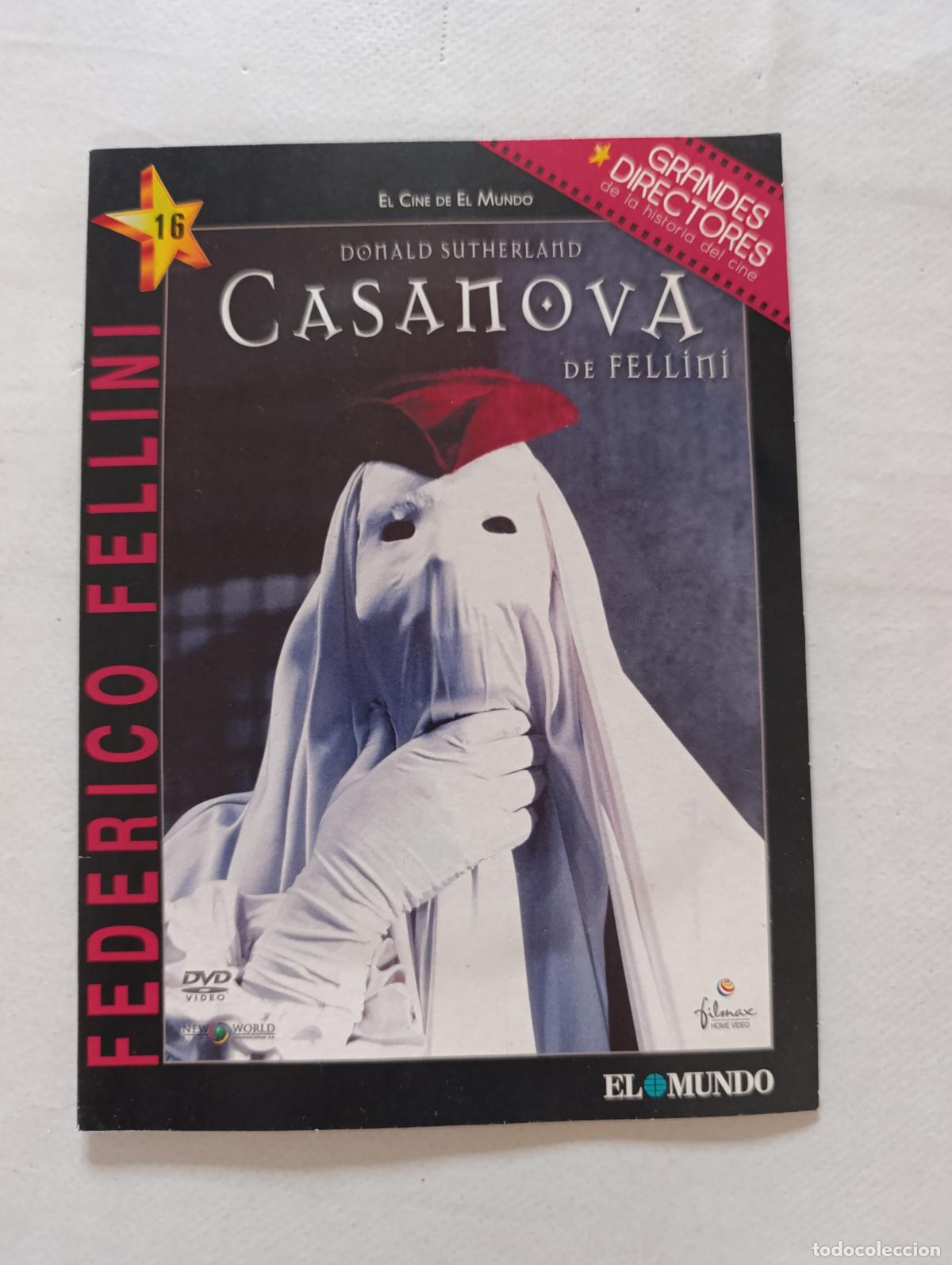 Cine: DVD CASANOVA DE FELLINI - DONALD SUTHERLAND - FUNDA FINA CARTON (018C)