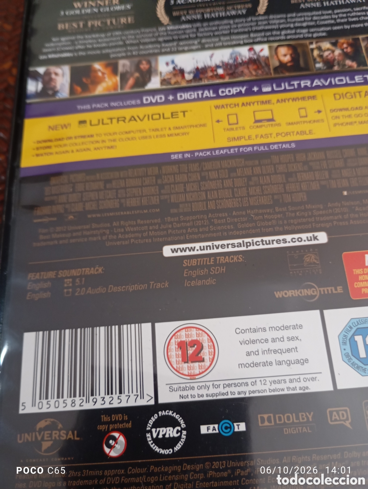 Cine: Los miserables idiomas ingles - Foto 2