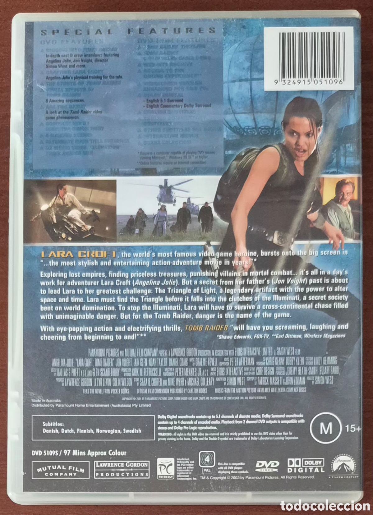 Cine: DVD - LARA CROFT, TOM RAIDER (AUDIOS EN INGL&Eacute;S) - Foto 2