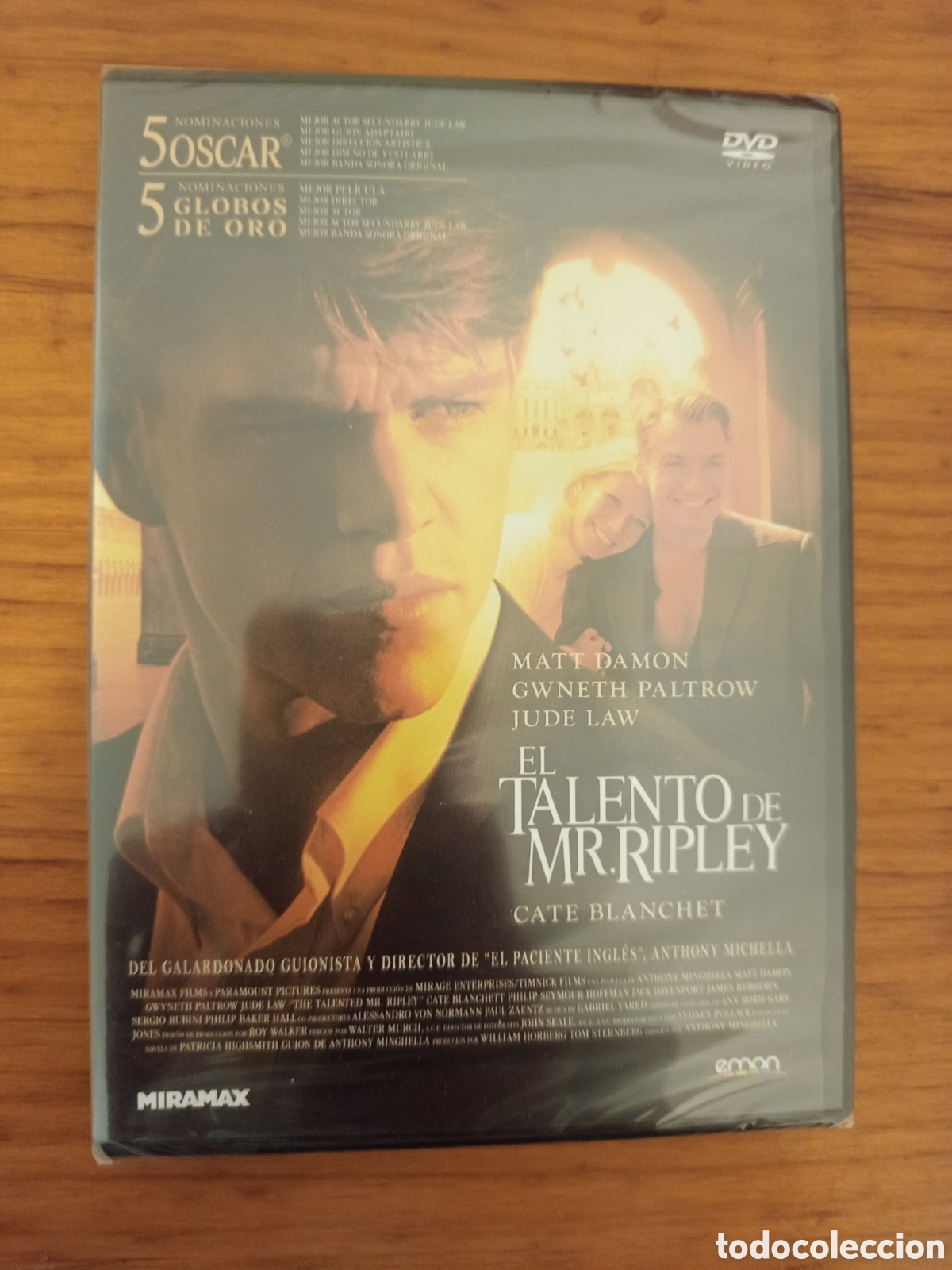 Cine: EL TALENTO DE MR. RIPLEY (DVD PRECINTADO) MATT DAMON / GWNETH PALTROW / JUDE LAW