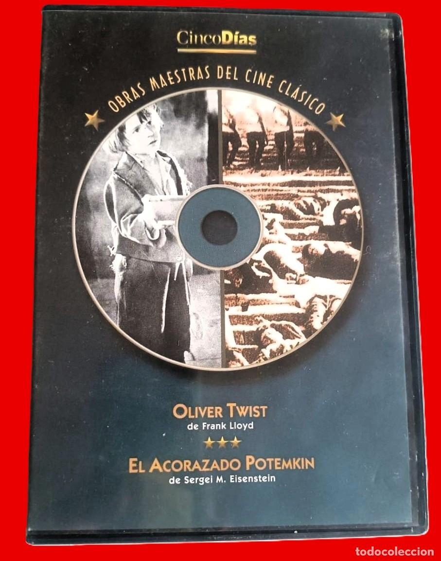Cine: Oliver Twist (1922) y El Acorazado Potemkin (1925). DVD cl&aacute;sico con 2 pel&iacute;culas.