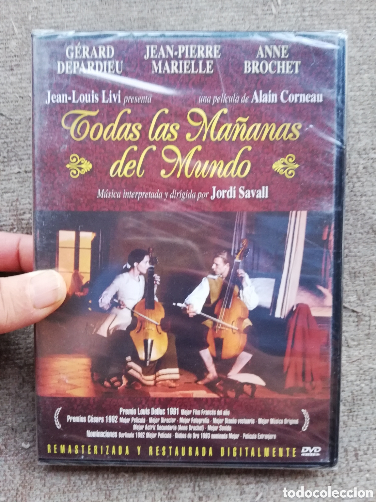 Cinema: Todas las ma&ntilde;anas del Mundo. Alain Corneau, G&eacute;rard Depardieu. Jordi Savall. Precintada