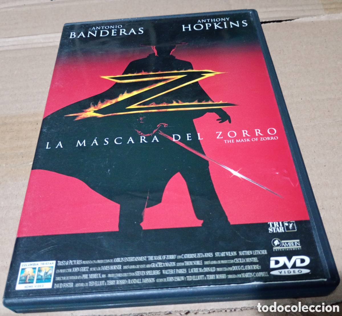 Cine: La mascara del zorro DVD