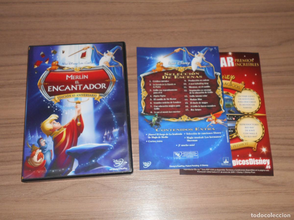 Cine: MERLIN EL ENCANTADOR Edicion Especial 45 Aniversario DVD Disney