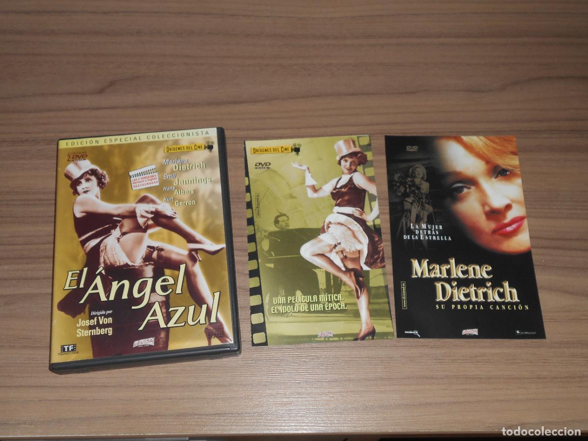 Cine: EL ANGEL AZUL Edicion Especial Origenes del Cine 2 DVD 204 Min. MARLENE DIETRICH Como NUEVA