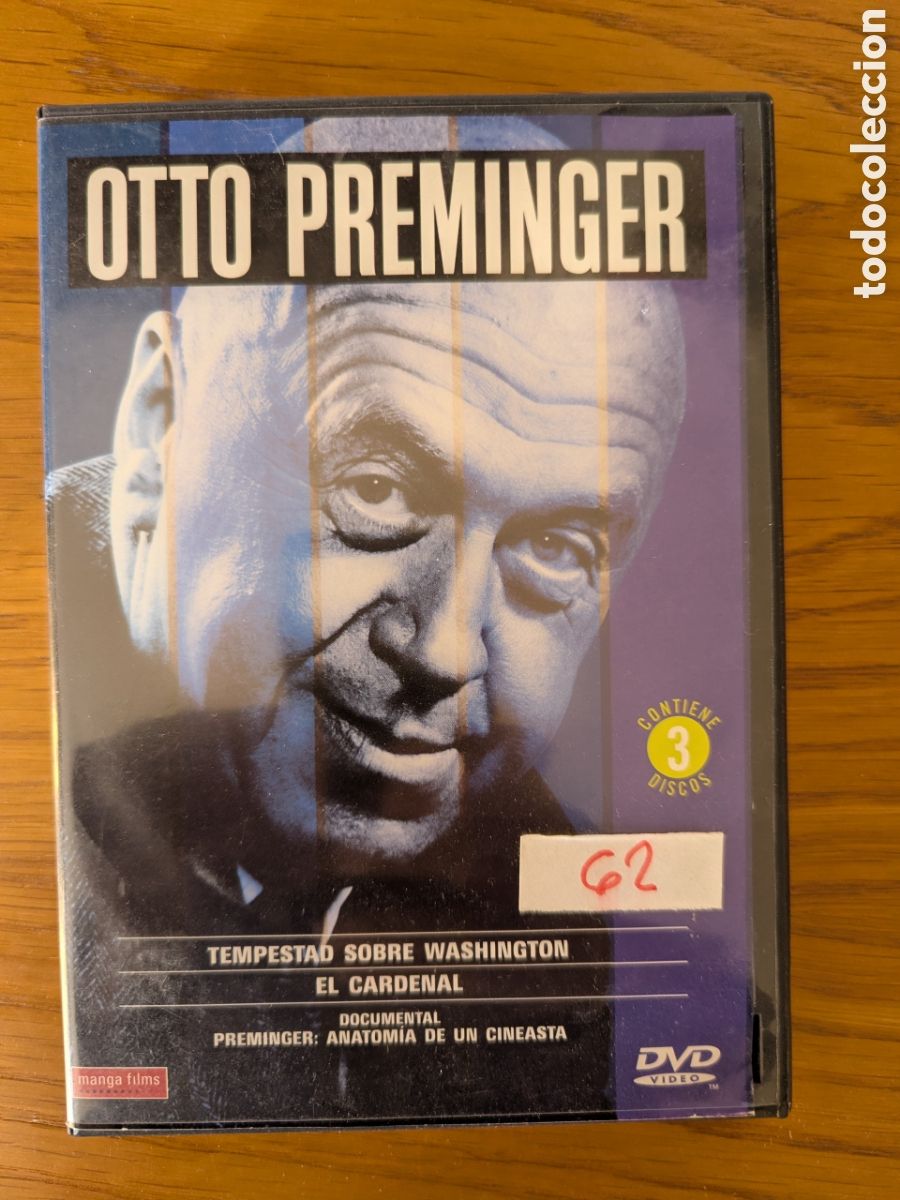 Cine: Otto Preminger Tempestad sobre Washington + El Cardenal + documental // 3 dvds