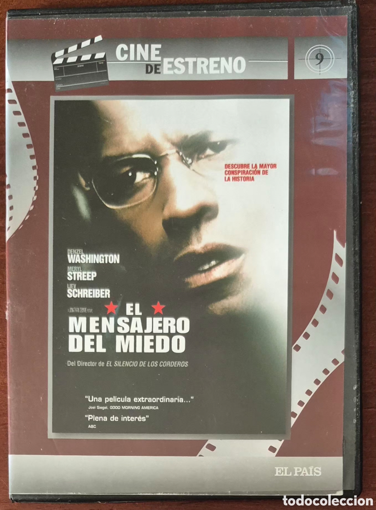 Cinema: DVD - EL MENSAJERO DEL MIEDO (AUDIOS EN INGL&Eacute;S, ESPA&Ntilde;OL)