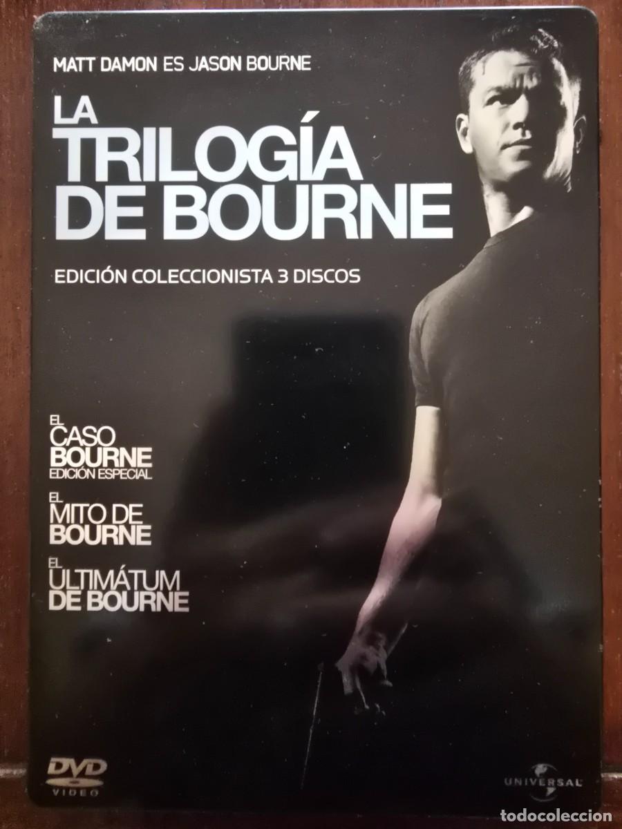 Cine: 3 DVD La Trilogia de Bourne.Caja Metalica