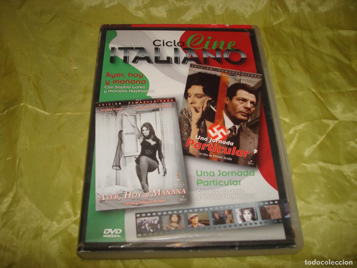 Kino: CINE ITALIANO : AYER, HOY Y MA&Ntilde;ANA / UNA JORNADA PARTICULAR. SOFIA LOREN. DVD.