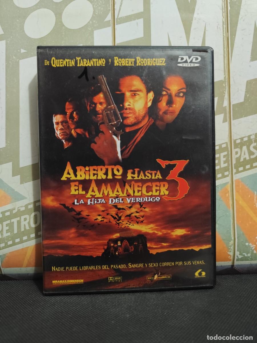 Cine: DVD 2448 Abierto hasta el amanecer 3 La hija del verdugo / Disco con se&ntilde;ales de uso