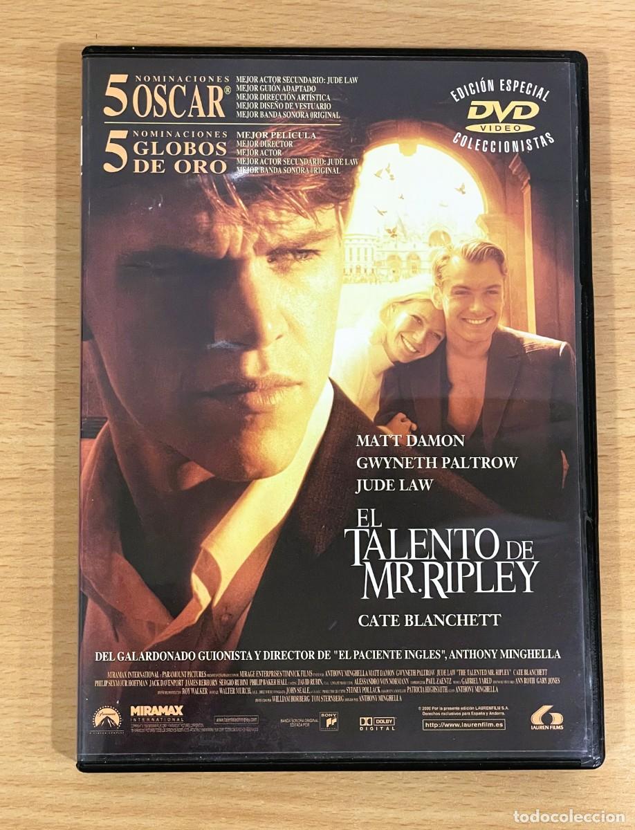 Cine: DVD CINE DE INTRIGA LLENO DE ESTRELLAS - EL TALENTO DE MR. RIPLEY (1999)