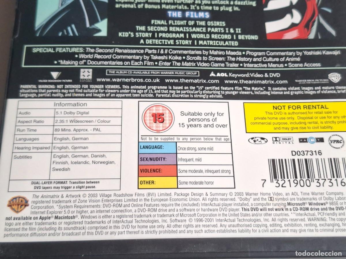 Cine: DVD - ANIMATRIX ---- - Foto 3