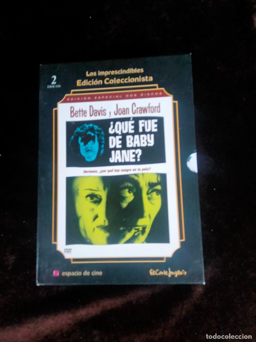 Cine: que fue de baby jane - bette davis - edicion coleccionista con librito y 2 discos - dvd como nuevos
