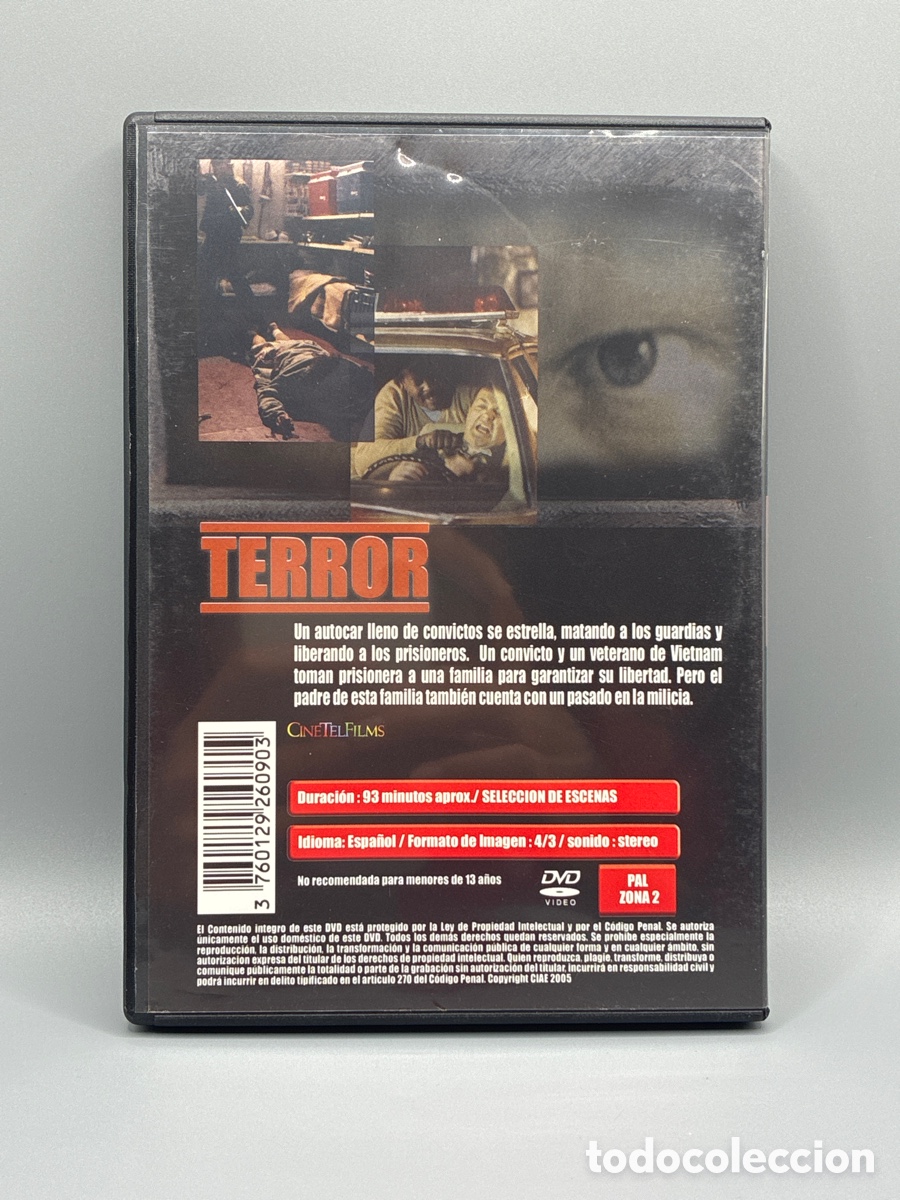 Cine: Terror (Cinetelfilms) Edici&oacute;n DVD - Foto 2