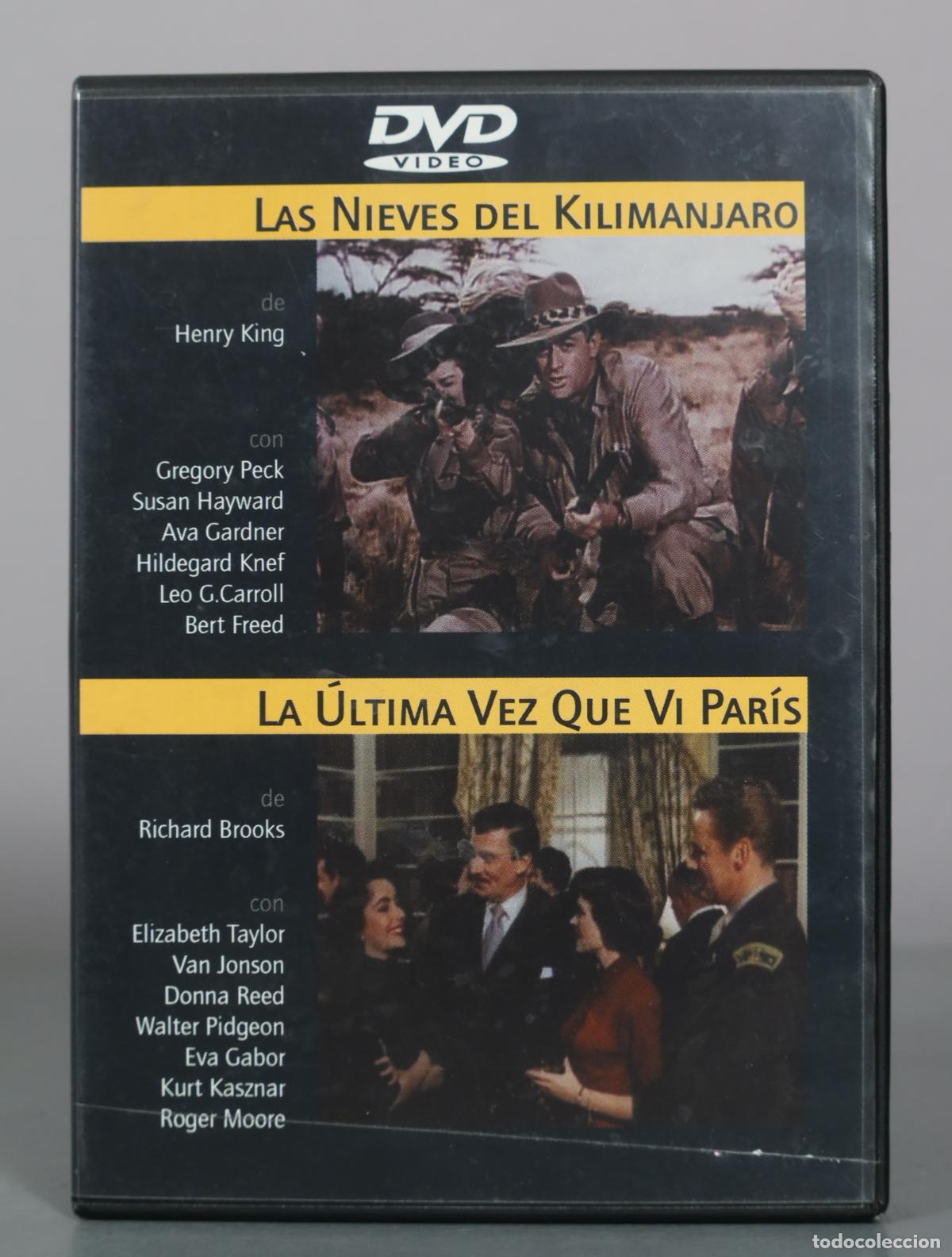 Cine: DVD. Las Nieves del Kilimanjaro - La &Uacute;ltima Vez Que Vi Par&iacute;s
