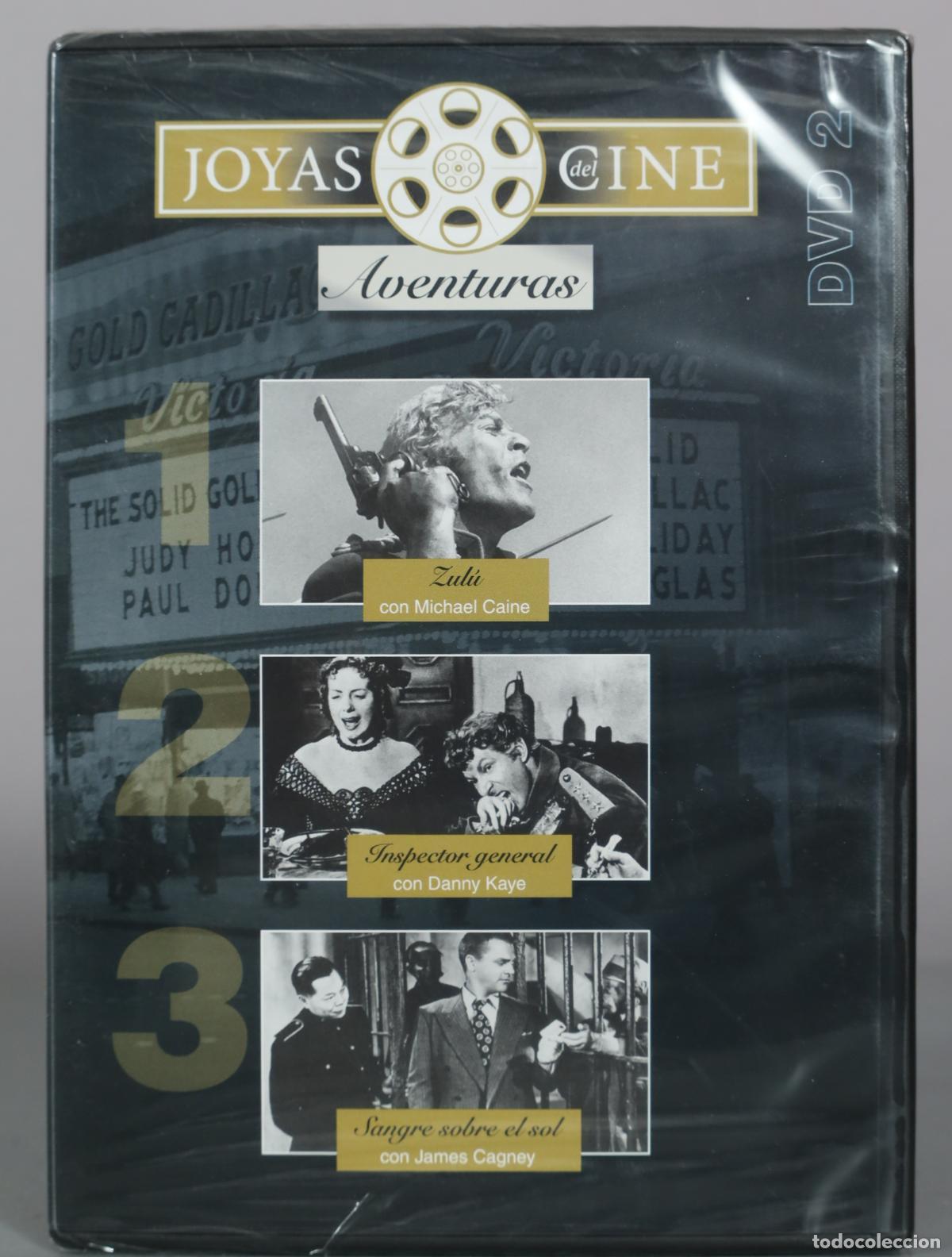 Cine: DVD. Joyas del Cine - Aventuras - Zul&uacute; - Michael Caine - Inspector General - Danny Kaye . PRECINTADO