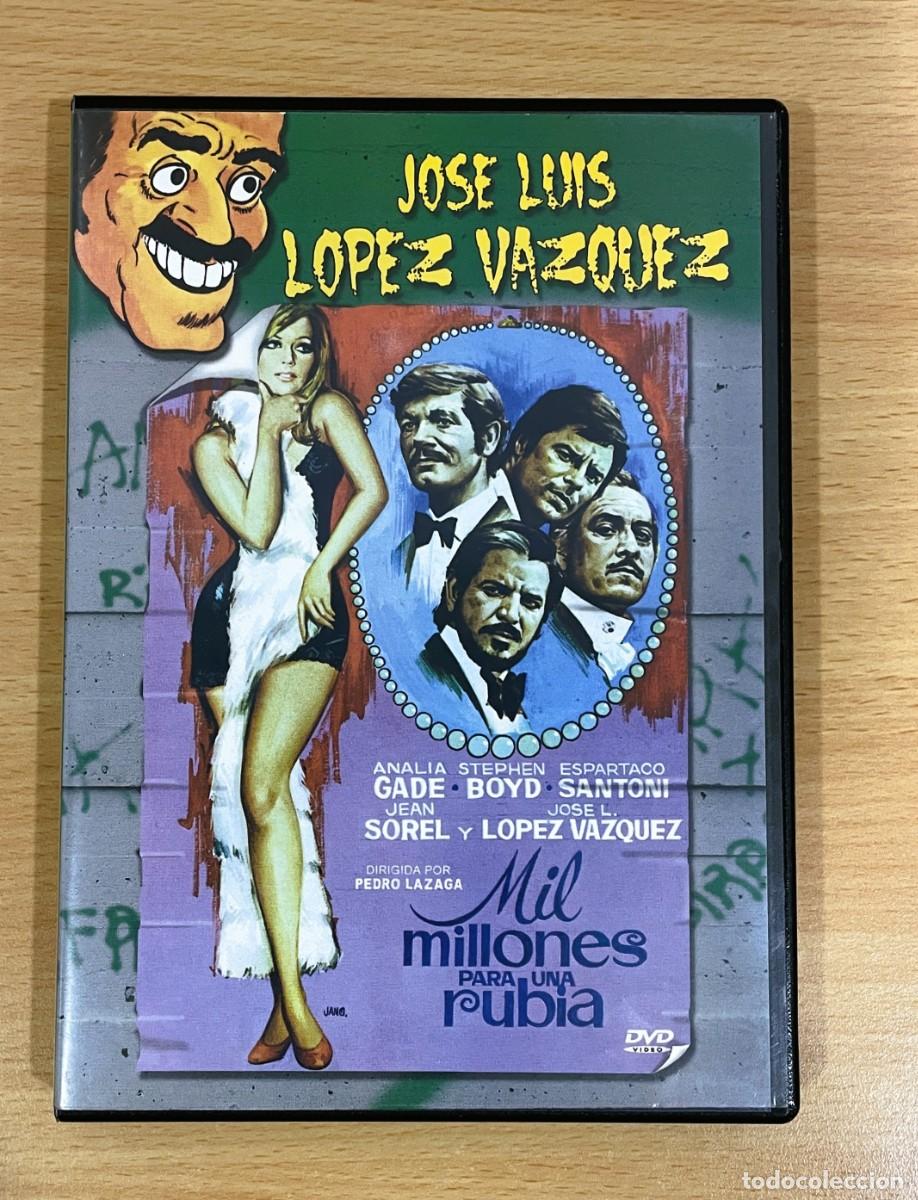 Cine: DVD CINE DE INTRIGA NACIONAL CON ANAL&Iacute;A GAD&Eacute; Y JL L&Oacute;PEZ V&Aacute;ZQUEZ - MIL MILLONES PARA UNA RUBIA (1972)