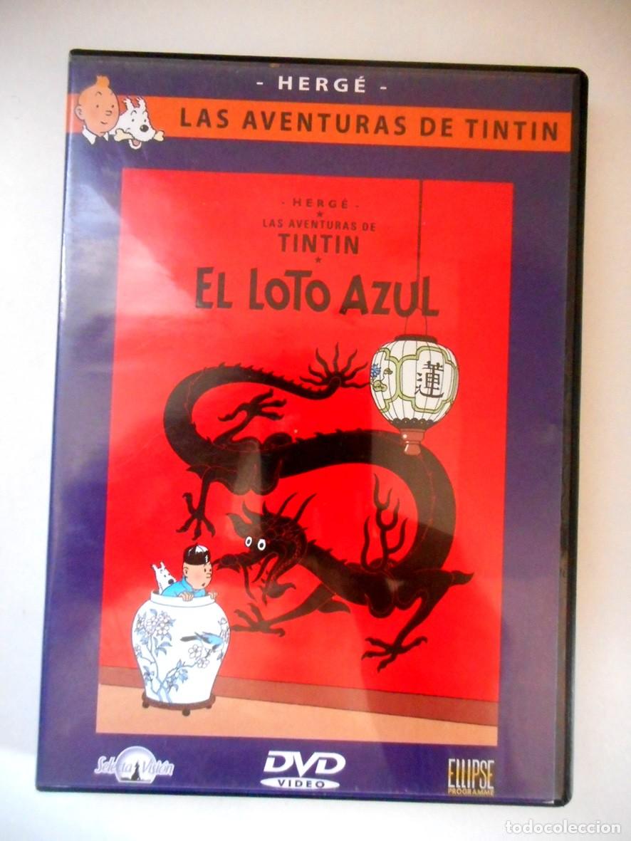 Cine: LAS AVENTURAS DE TINTIN EL LOTO AZUL (DVD) ANIMACI&Oacute;N 1991